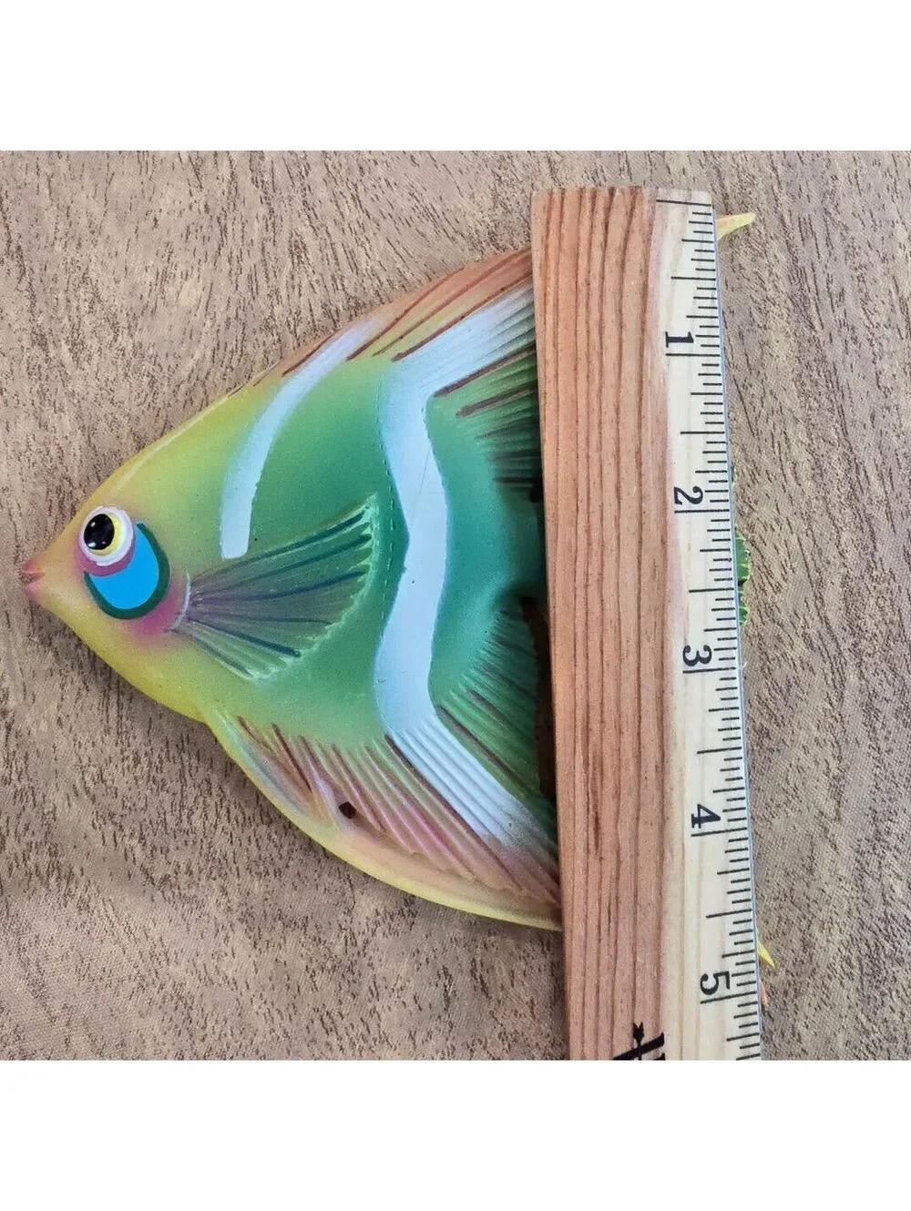 Vintage 2004 Art Americana Tropical Fish Resin Wall Plaques Hangings Decor